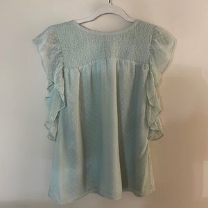Loft Ruffle Blouse NWT